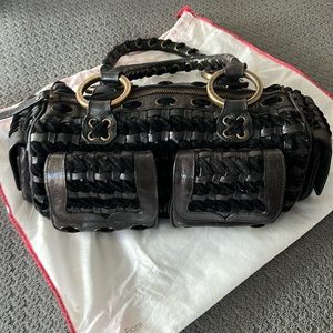 Isabella Fiore woven leather handbag